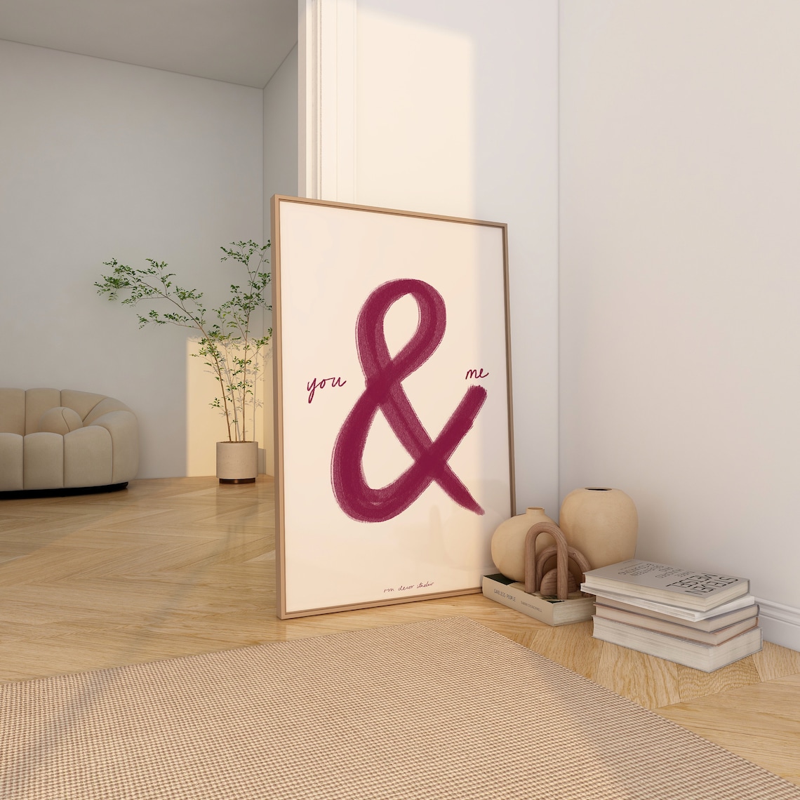 You And Me Retro Relationship Print, Kitchen Wall Art