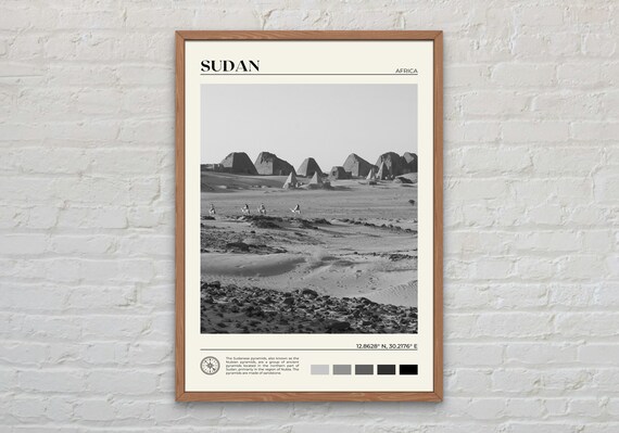 Black And White Sudan Print Sudan Wall Art Sudan Poster Sudan Photo Sudan Poster Print Sudan Wall Decor Africa Poster Print
