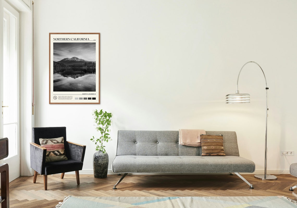 Black And White Northern California Print California Wall Art Northern California Poster California Photo California Poster Print - Image 3
