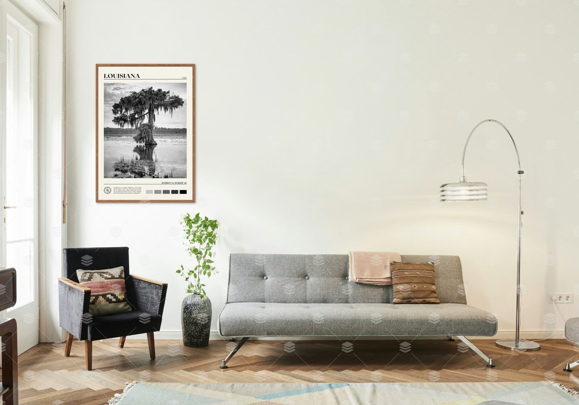 Black And White Louisiana Print Louisiana Wall Art Louisiana Poster Louisiana Photo Louisiana Poster Print Louisiana Wall Decor Usa - Image 3