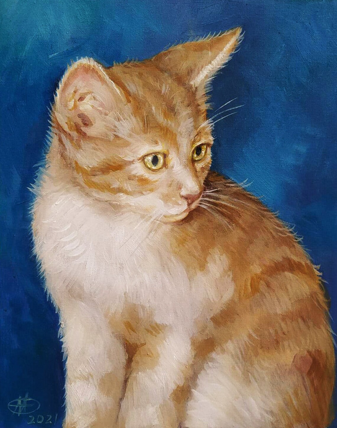 Custom Dog Portrait, Oil Painting Style Art Print - Image 2