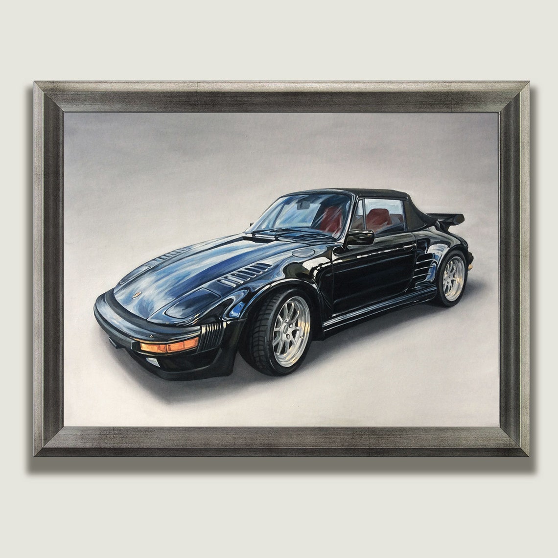 Realistic Oil Painting Cars Art Print