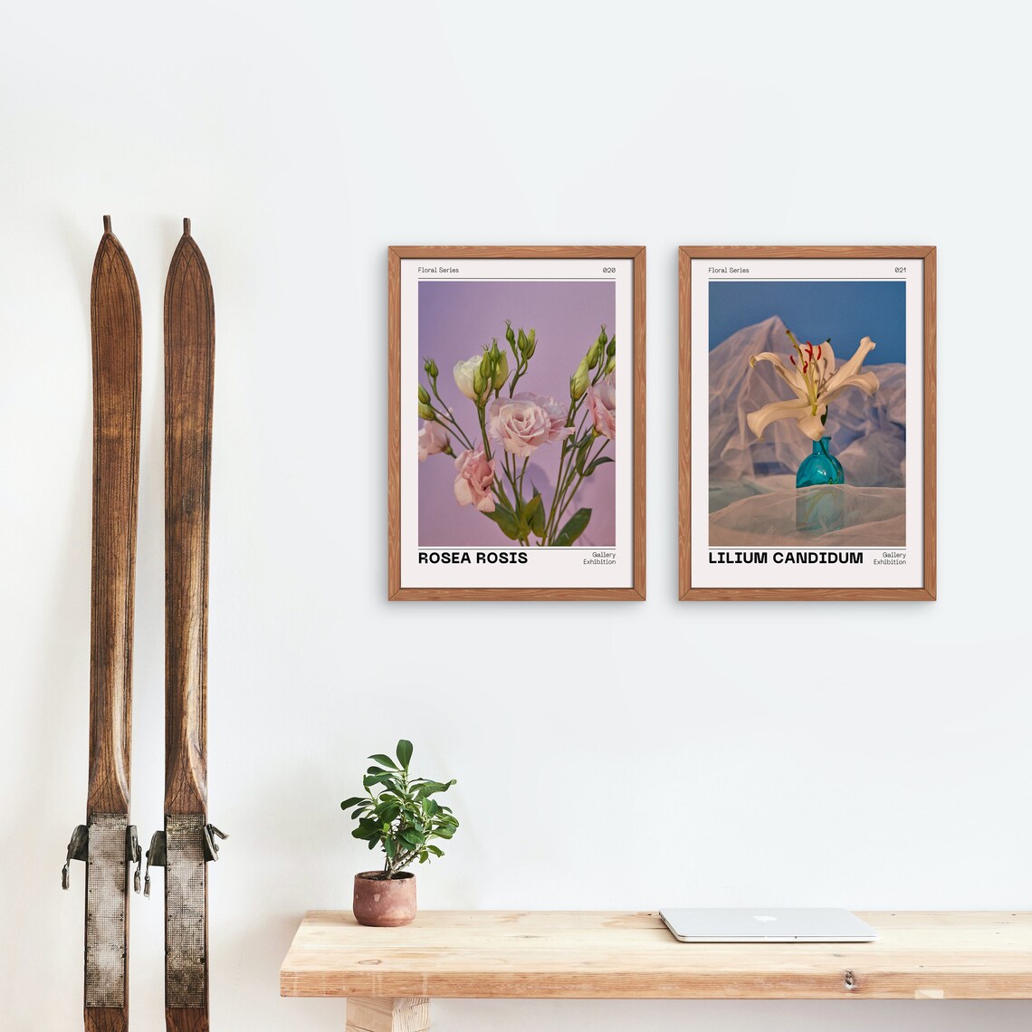 Rosea Rosis Pink Rose Floral Poster, Spring Wall Art - Image 2