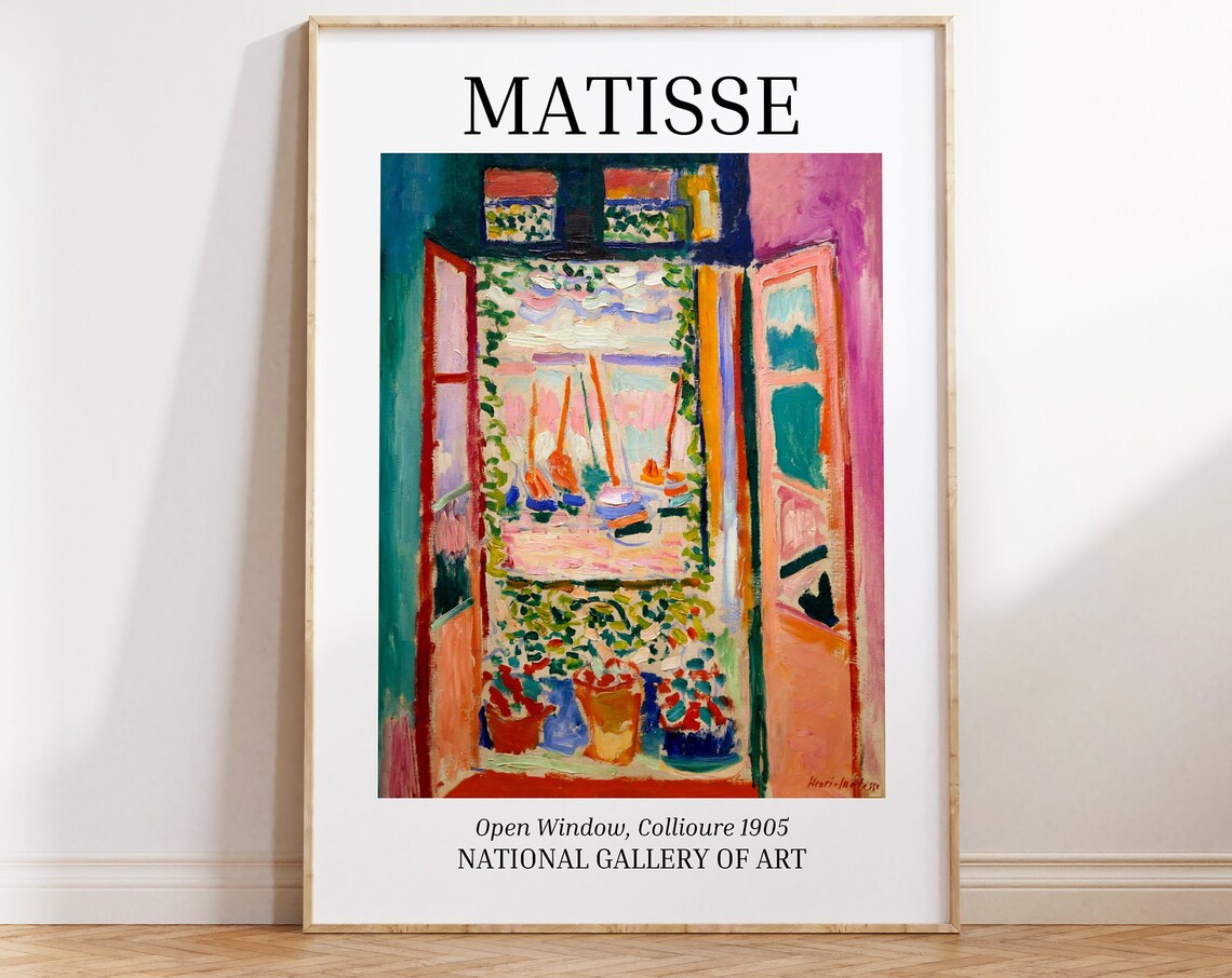 Henri Matisse Open Window Collioure 1905 National Gallery Art Poster - Image 3