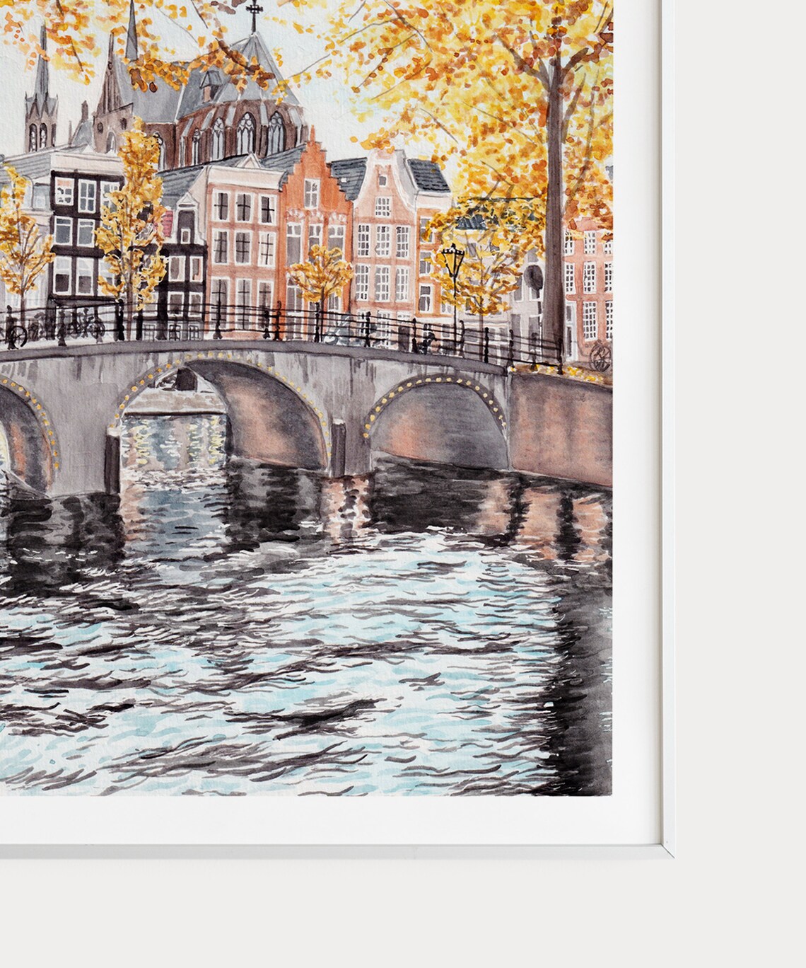 Amsterdam Travel Poster, Netherlands City Print - Image 2