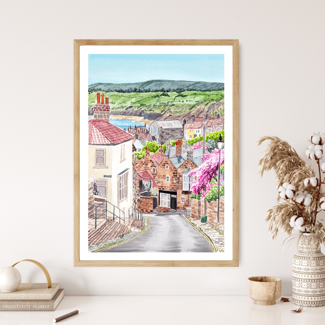 Yorkshire Watercolor Print, English Countryside Travel Art - Image 2