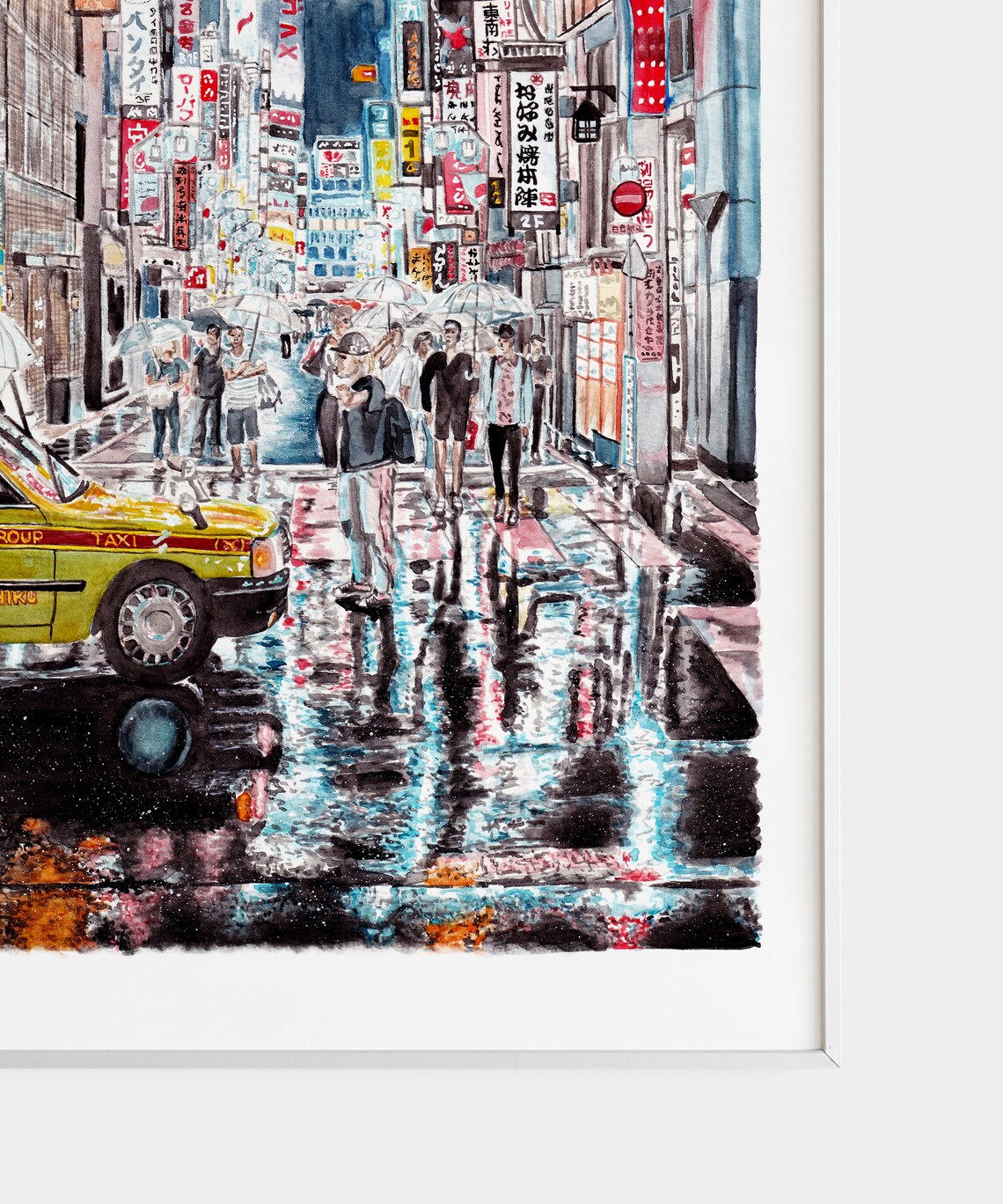 Shinjuku Alley, Tokyo Japan Cityscape Art Print - Image 2