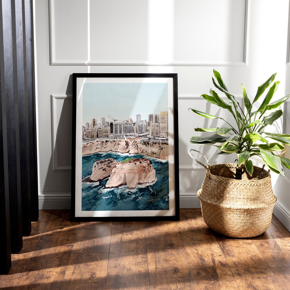 Beirut Watercolor Travel Poster, Lebanon Wall Art - Image 3