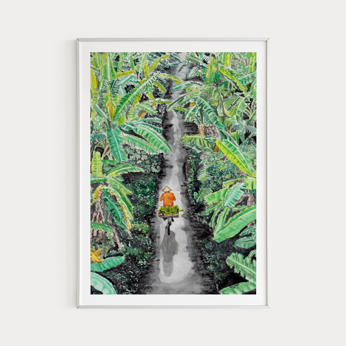 Vietnam Landscape Travel Poster, Asia Wall Art