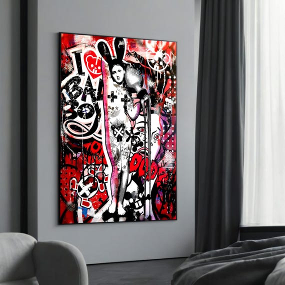 Bold Street Art Graffiti Canvas Painting Gift Vibrant And Edgy Urban For Modern Home Decor