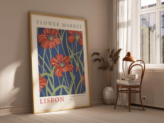 Lisbon Flower Market Print Prints Poster Matisse Wall Art