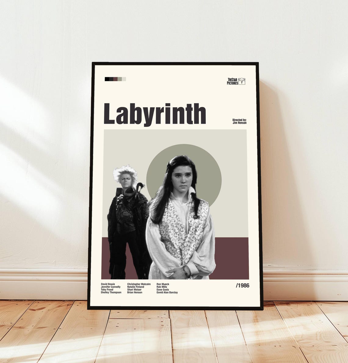 Labyrinth 1986 Jim Henson David Bowie Cult Fantasy Movie Poster