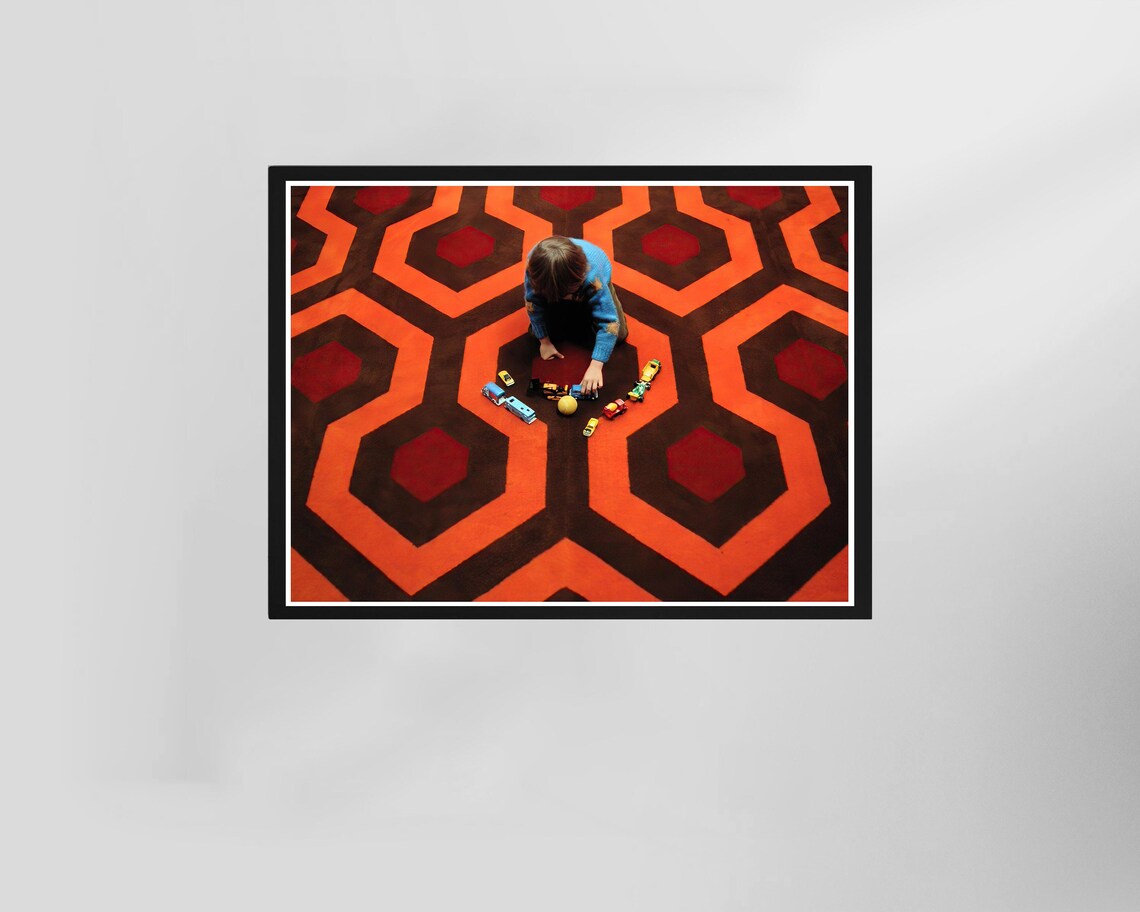 The Shining Overlook Hotel Carpet Scene Iconic Horror Movie Poster