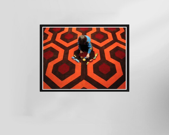 The Shining Overlook Hotel Carpet Scene Iconic Horror Movie Poster