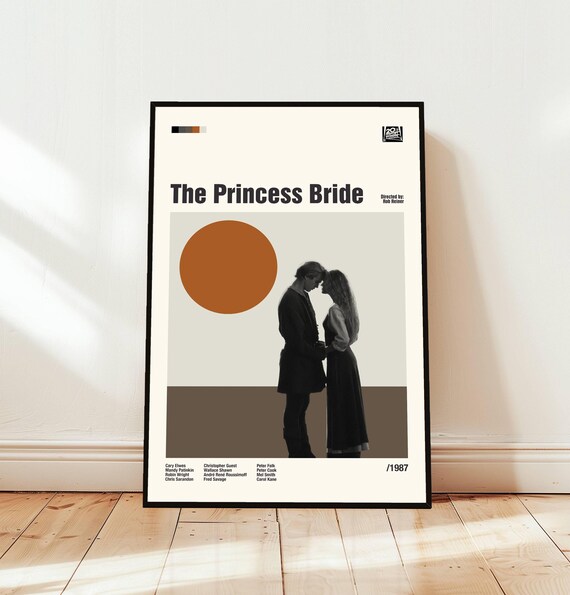The Princess Bride 1987 Rob Reiner Minimalist Retro Movie Poster