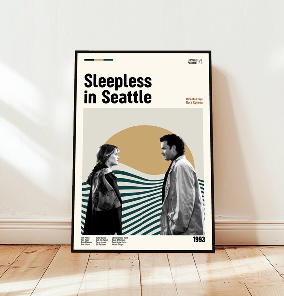 Sleepless in Seattle 1993 Romantic Comedy Minimalist Movie Poster