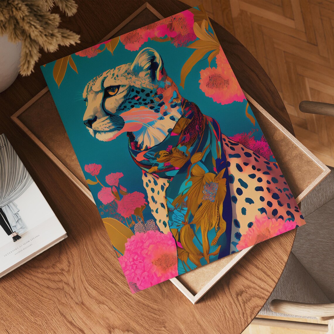 Luxury Leopard Poster Print, Modern Safari Decor - Image 3