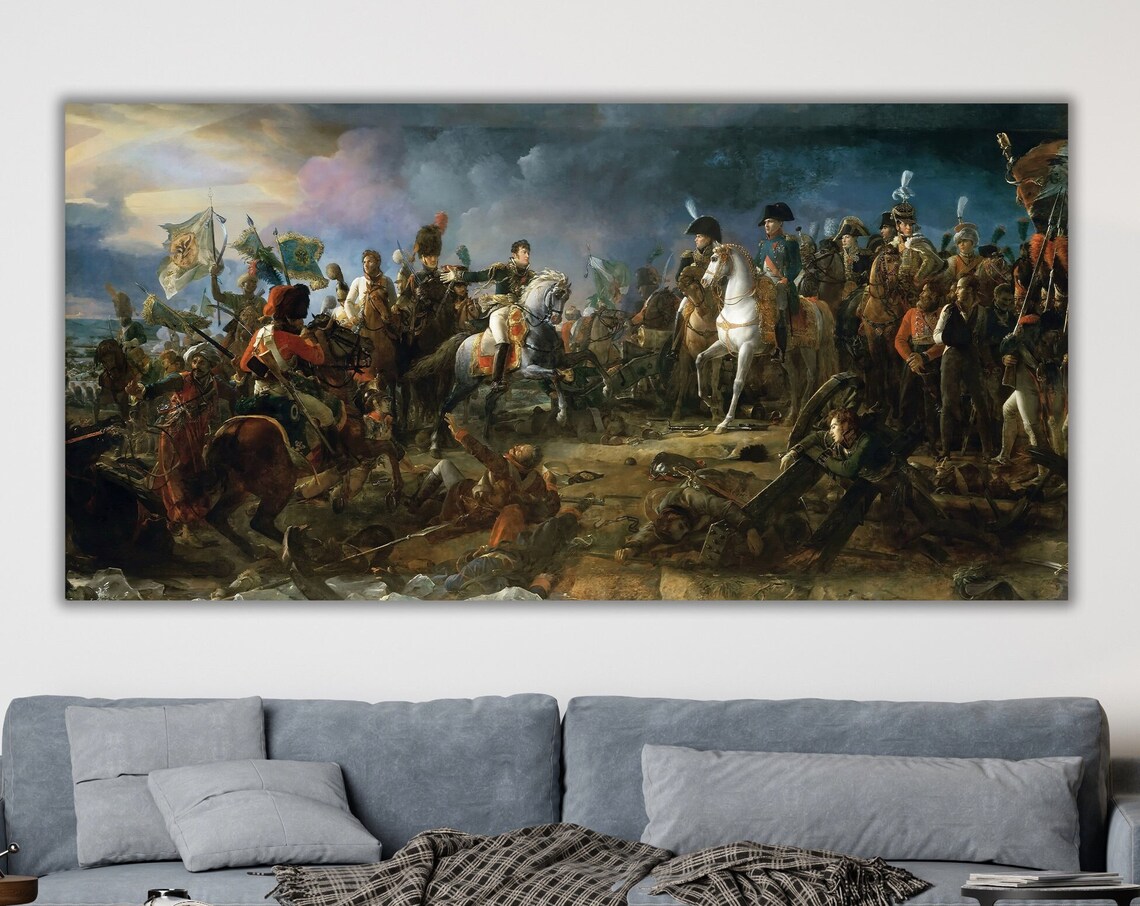 Francois Gerard Battle Of Austerlitz Napoleonic War Epic Canvas Art Poster