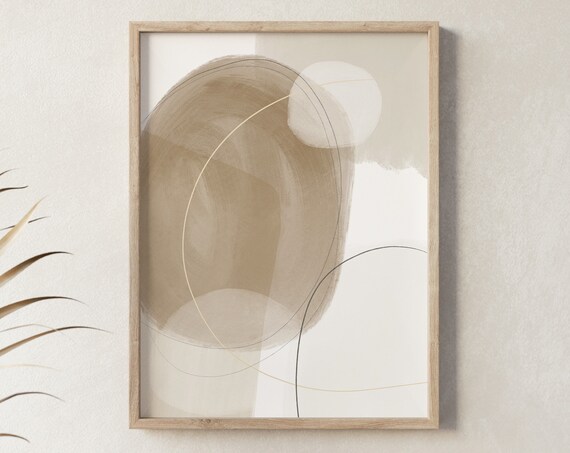 Neutral Print Abstract Painting Beige Abstract Wall Art Modern Art Contemporary Print Abstract Print Watercolor Art Scandinavian Print