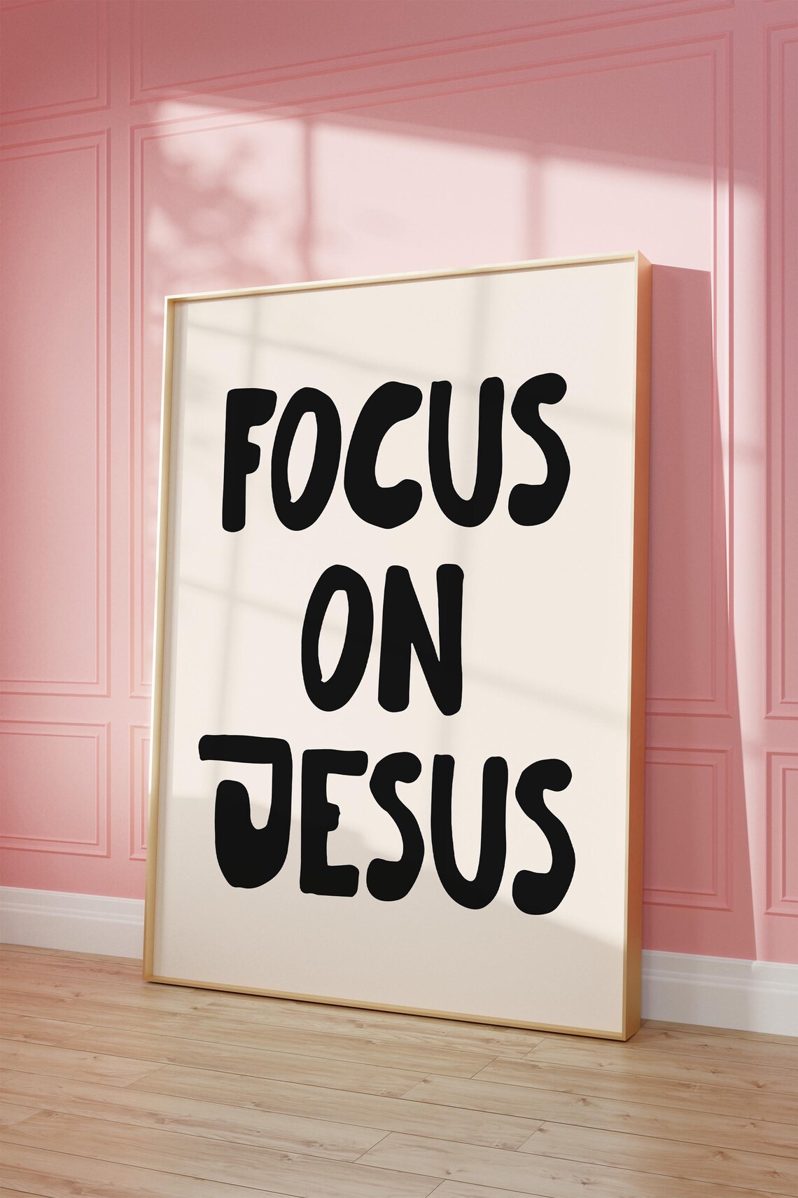 Christian Quote Wall Art Bible Verse Print Christian Girl Aesthetic Print Modern Christian Wall Art Jesus Quote Art Print - Image 2