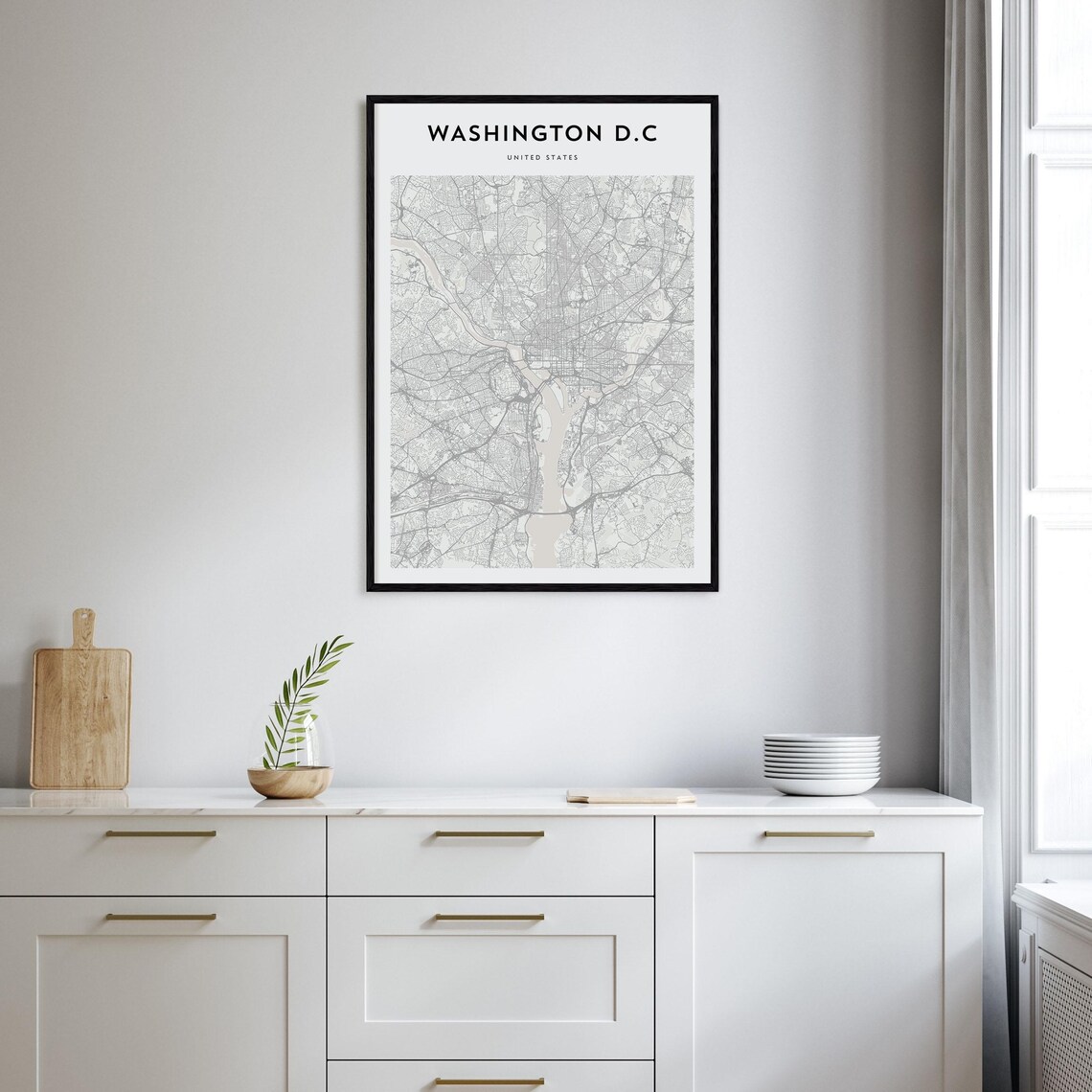 Washington DC Map Poster, Personalized Travel Poster - Image 2