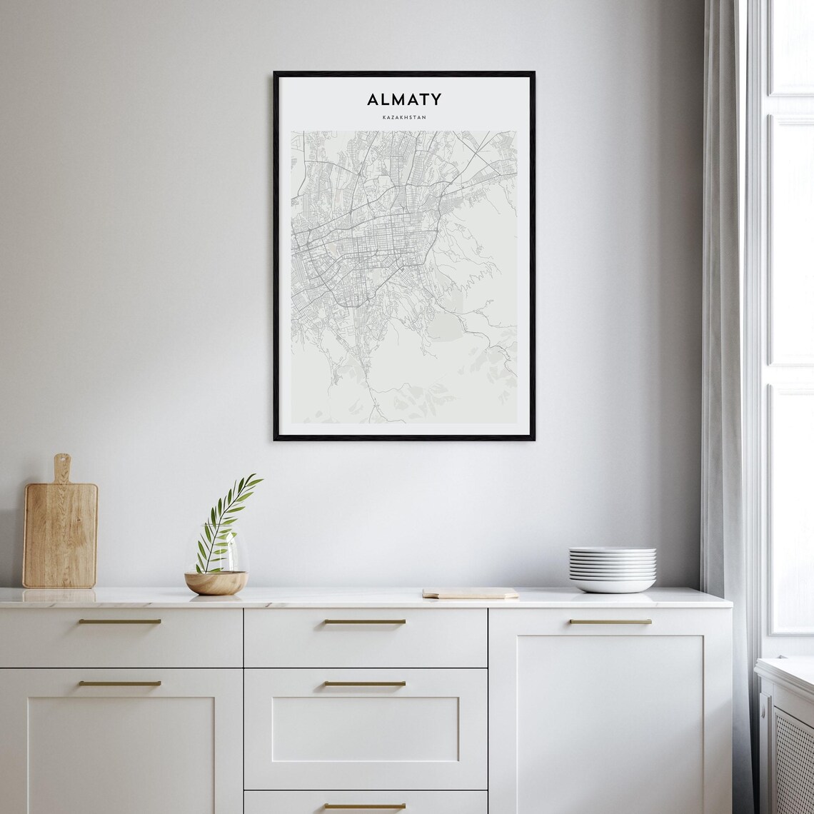Almaty Personalized Map Art, Kazakhstan Travel Poster - Image 2