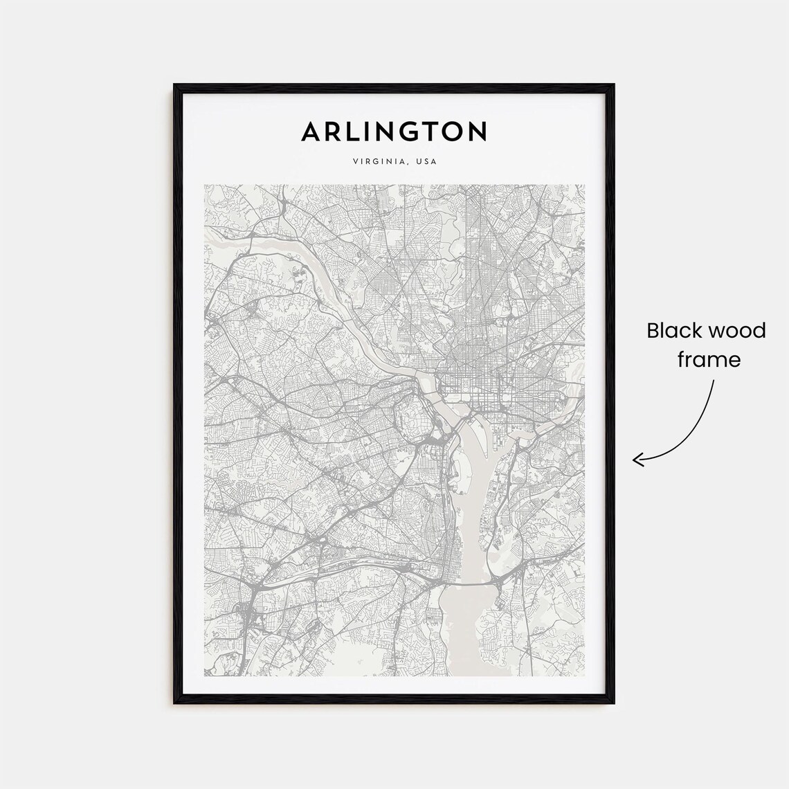 Arlington Map Poster, Virginia Travel Poster - Image 3