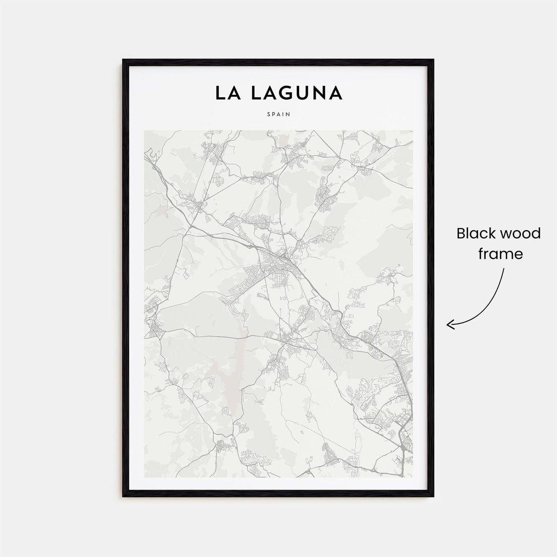 La Laguna Spain Canary Islands Minimalist City Map Art Print - Image 3