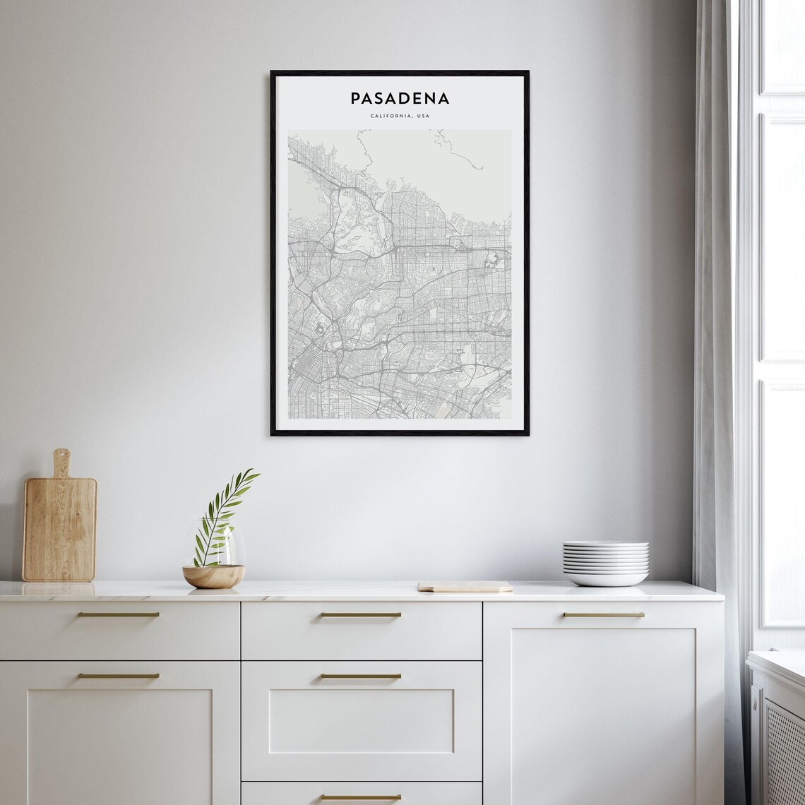 Pasadena Personalized Map Art, Travel Poster Print - Image 2