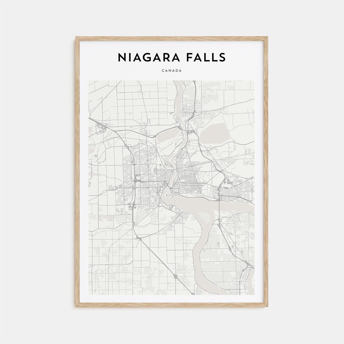 Niagara Falls Personalized Map Art, New York