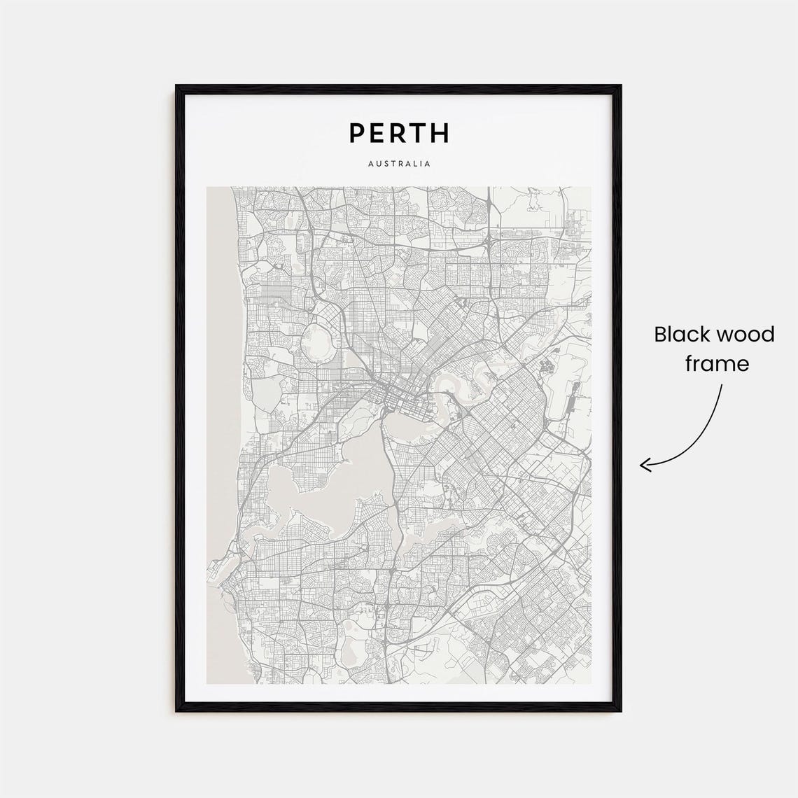 Perth Map, Personalized Travel Poster - Image 3