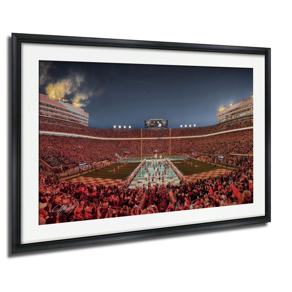 Neyland Stadium at Night Tennessee Volunteers Football Game Wall Art
