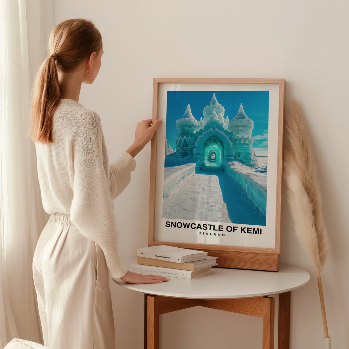 Snowcastle Of Kemi Travel Print Wall Art Kemi Finland City Print Snowcastle Of Kemi Travel Gift Snowcastle Of Kemi Poster Travel Gift - Image 2