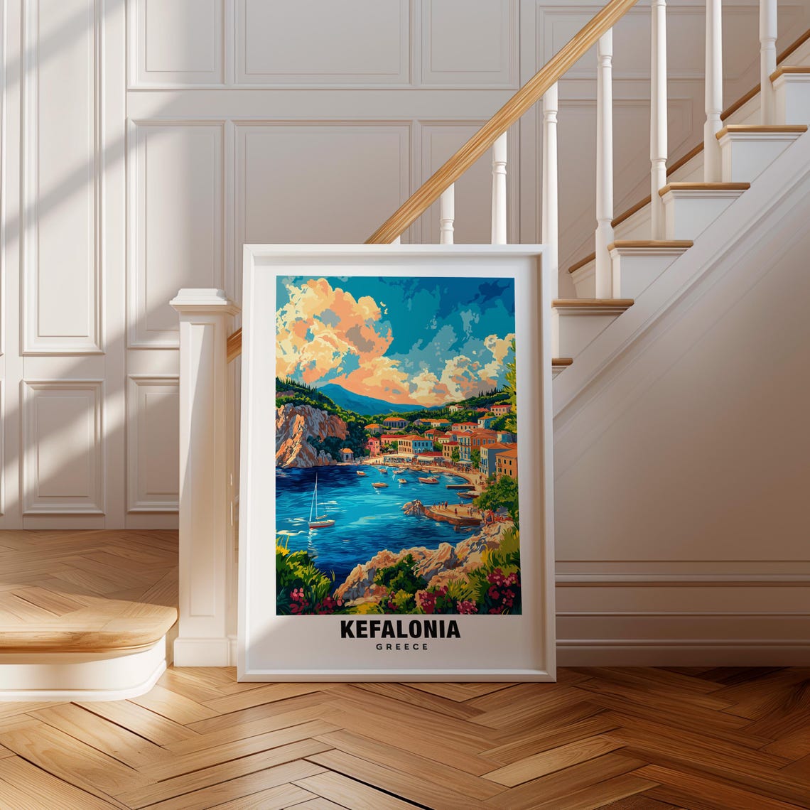 Kefalonia Print Greece Poster Kefalonia Views Kefalonia Beaches Kefalonia Town Greece Charm Kefalonia Beauty Kefalonia Heritage