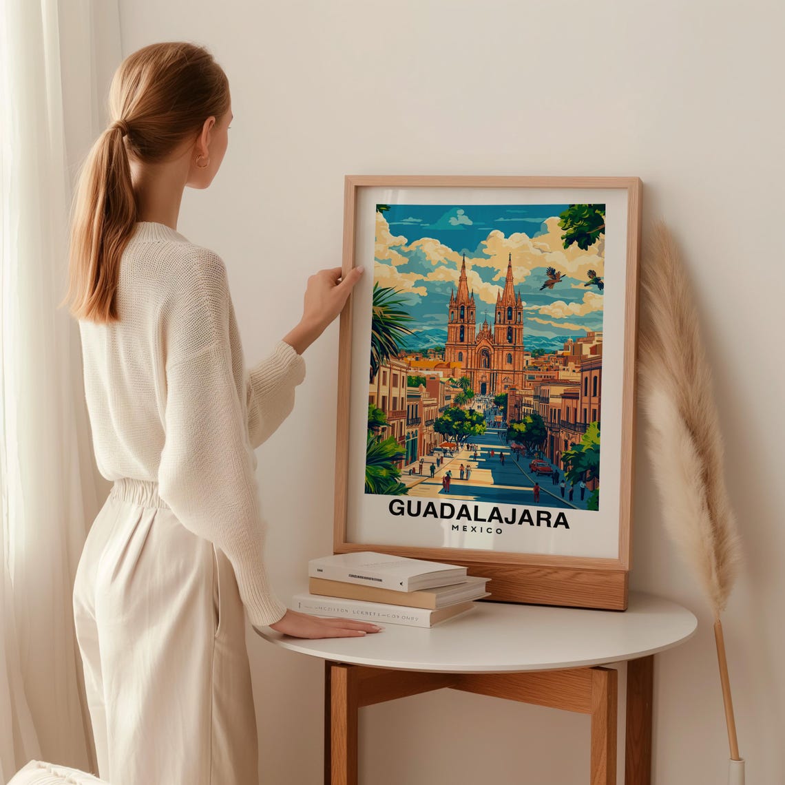 Guadalajara Print Mexico Poster Travel Wall Art Cityscape Print Scenic Art Historic Decor Mexican Culture Travel Poster Mexico Art - Image 2