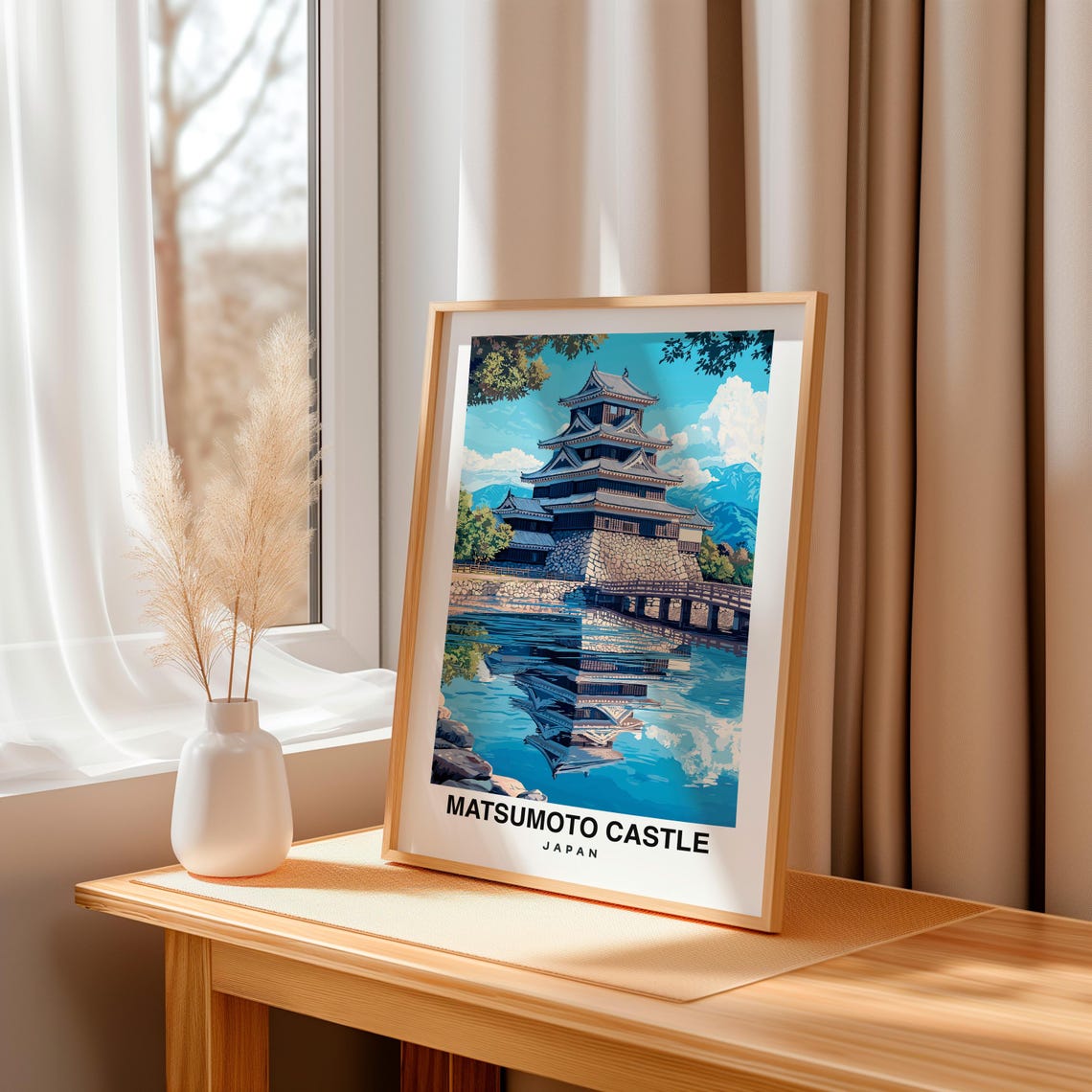Matsumoto Castle Travel Print Wall Art Matsumoto Japan City Print Matsumoto Castle Travel Gift Matsumoto Castle Poster Travel Gift - Image 3