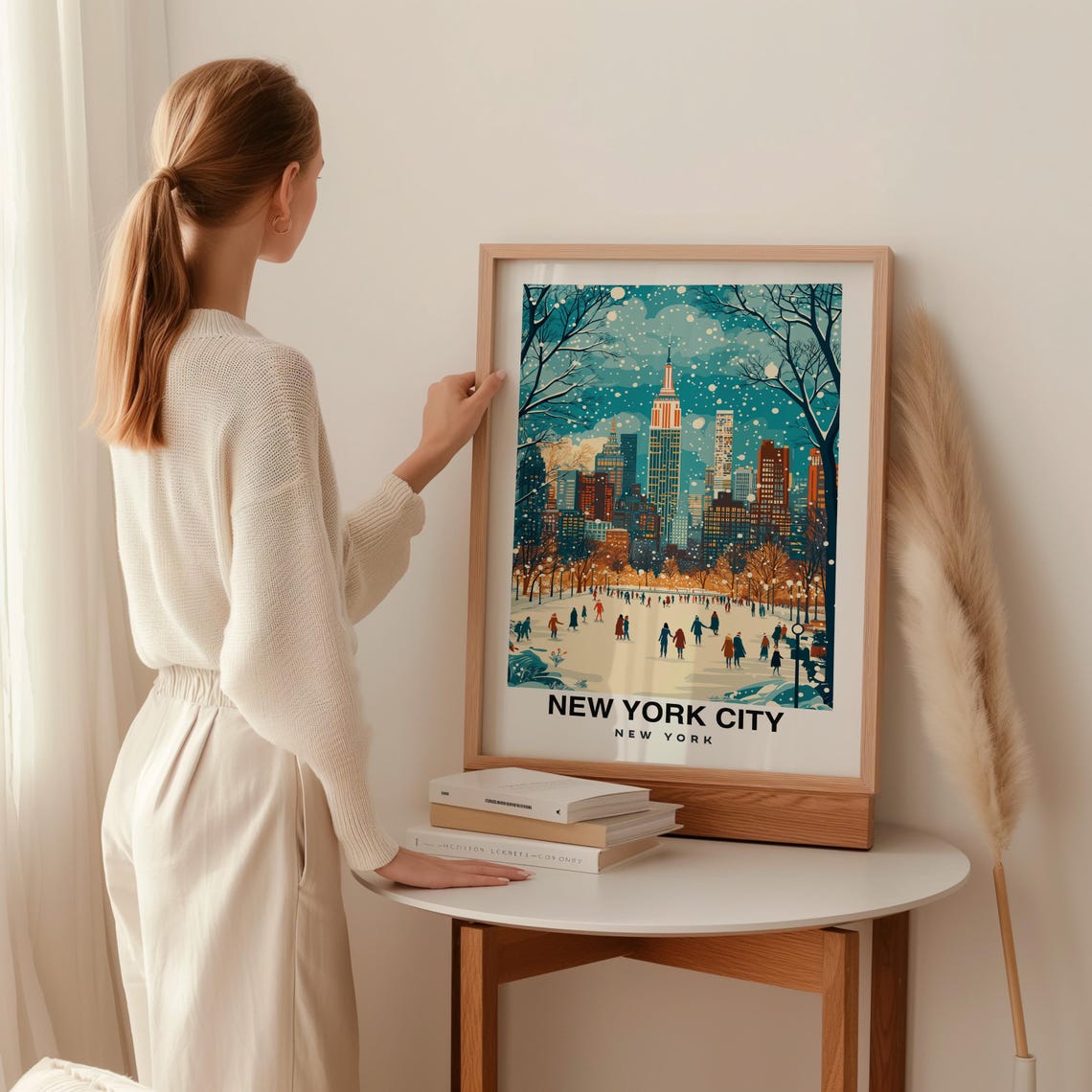 New York City Print Usa Poster Travel Wall Art Cityscape Print Urban Poster Scenic Art Landmark Decor Travel Poster Skyline Print - Image 2