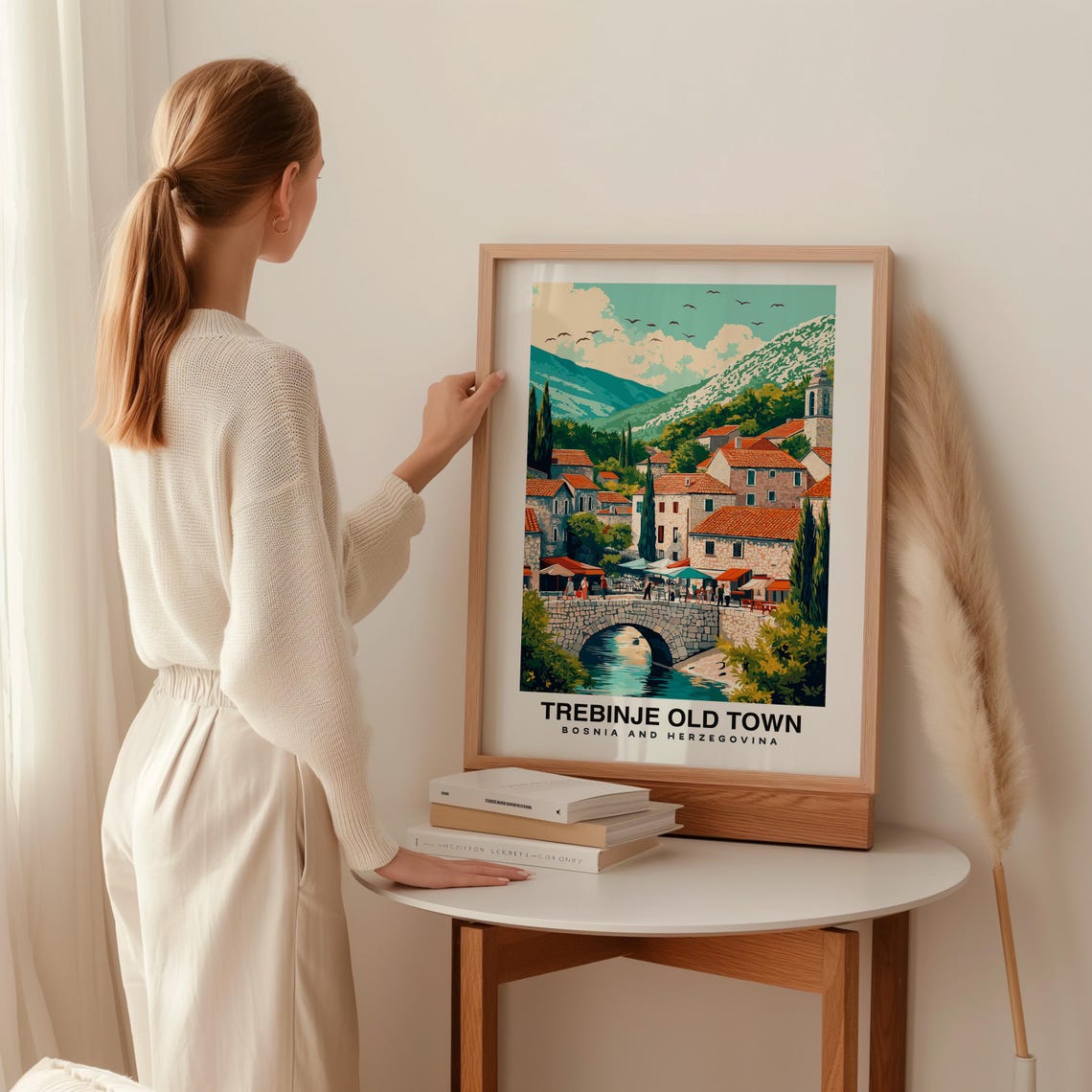 Trebinje Old Town Travel Print Wall Art Trebinje Bosnia And Herzegovina City Print Trebinje Old Town Travel Gift - Image 2