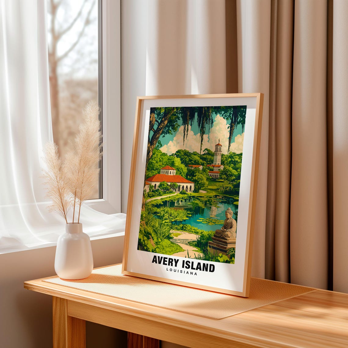Avery Island Print Louisiana Poster Avery Island Views Avery Island Art Louisiana Charm Avery Island Beauty Coastal Heritage Usa Art - Image 3