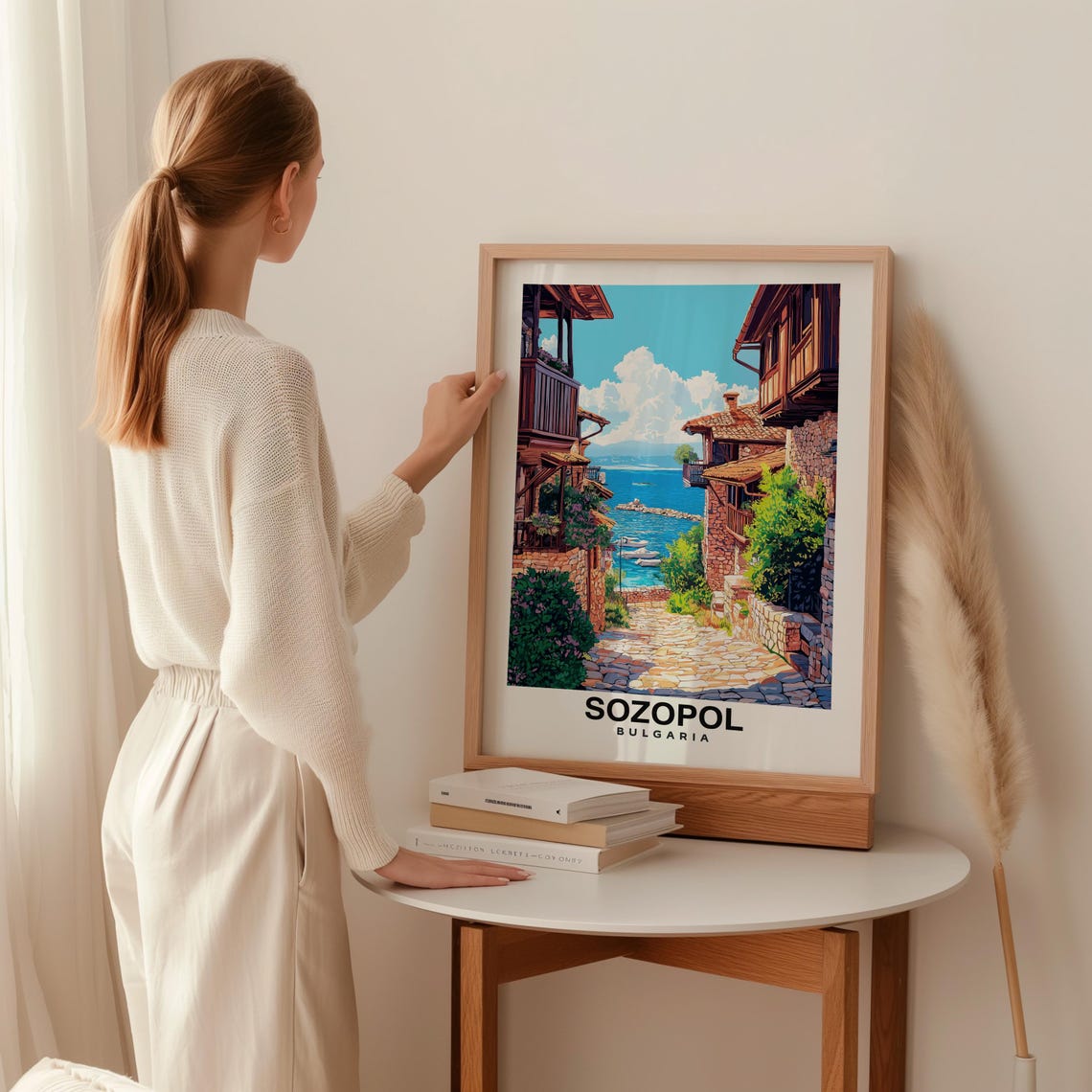 Sozopol Travel Sozopol Bulgaria City Print Sozopol Old Town Travel Gift Sozopol Old Town Poster Travel Gift Bulgaria Culture Europe - Image 2