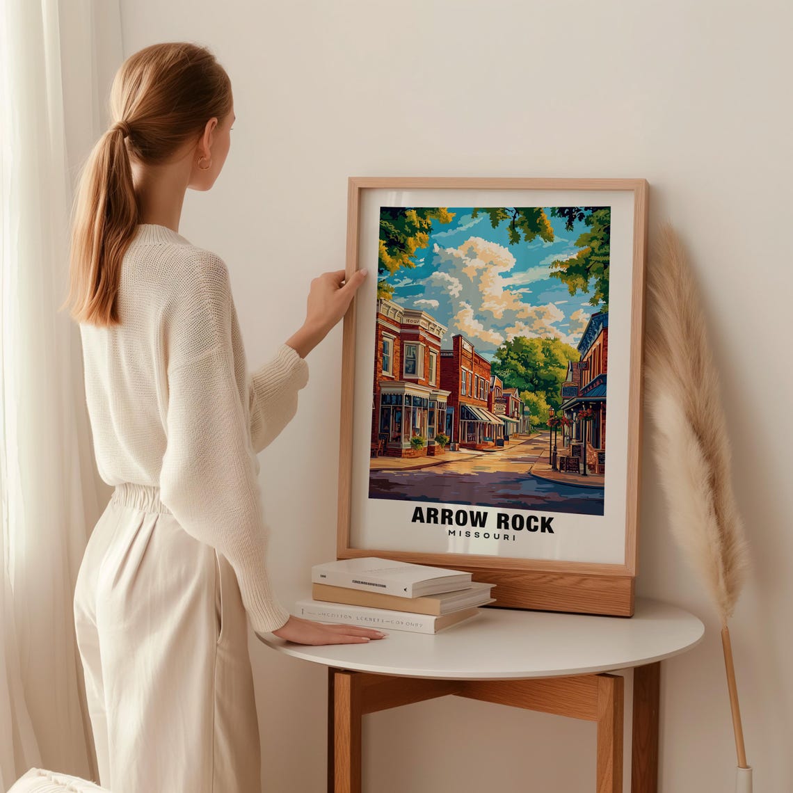 Arrow Rock Print Missouri Poster Arrow Rock Views Arrow Rock Art Missouri Charm Arrow Rock Beauty Historic Town Scenic Landscape - Image 2
