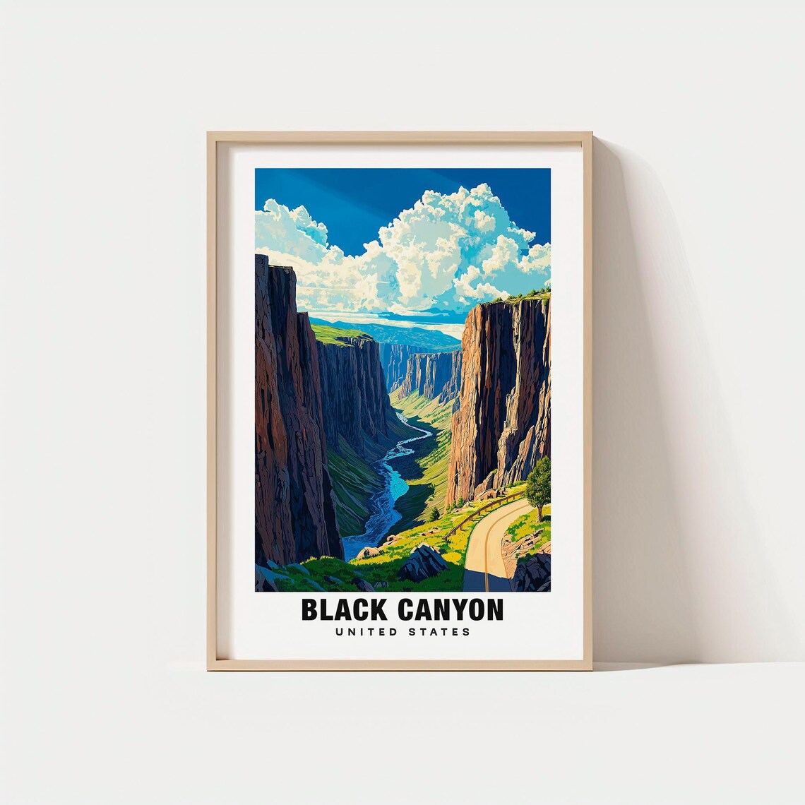 Black Canyon of the Gunnison Colorado Deep River Gorge Poster