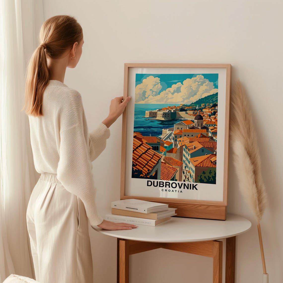 Dubrovnik Print Croatia Poster Travel Wall Art Cityscape Print Europe Poster Coastal Art Historic Decor Scenic Print Travel Poster - Image 2