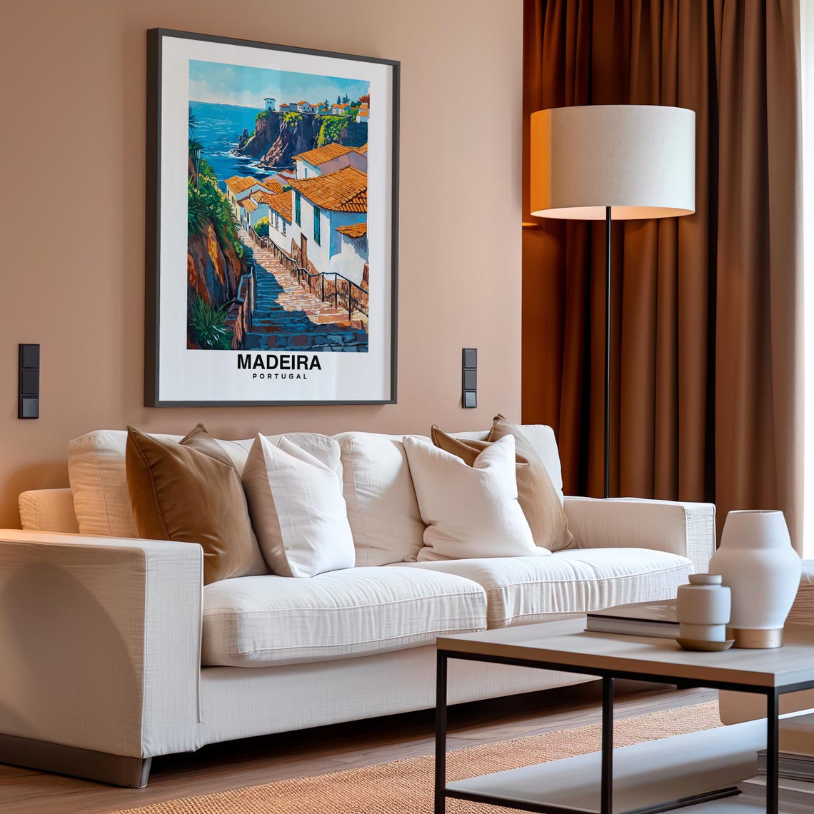 Madeira Portugal Travel Print Wall Art Madeira Portugal City Print Madeira Portugal Travel Gift Madeira Portugal Poster Travel Gift - Image 4
