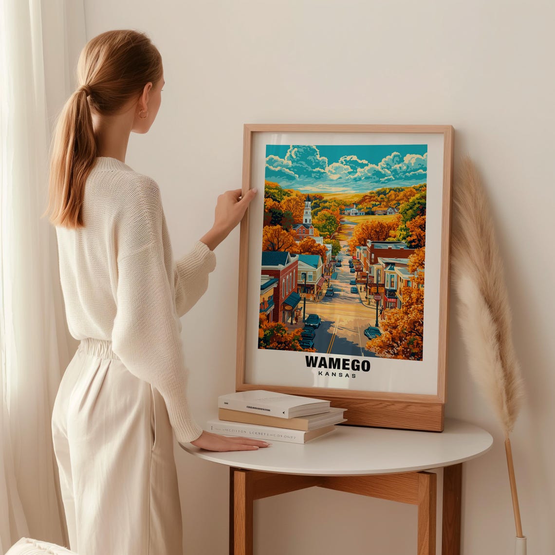 Wamego Print Kansas Poster Wamego Views Wamego Art Kansas Charm Wamego Beauty Historic Town Scenic Landscape Cultural Heritage - Image 2