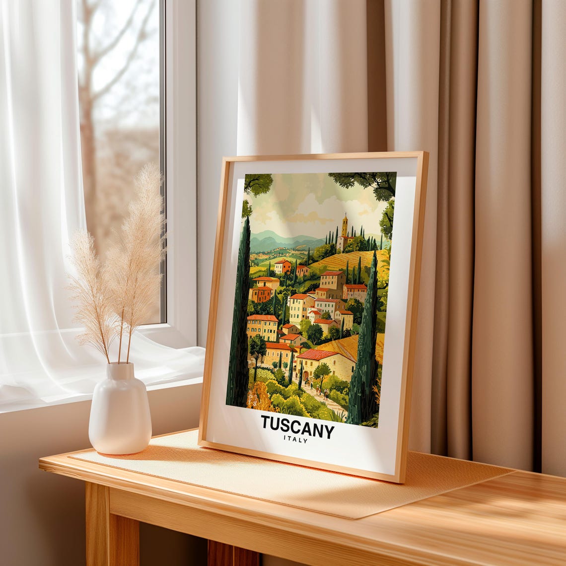 Tuscany Travel Print Tuscany Italy Travel Gift City Poster Wedding Gift Birthday Present Italian Culture - Image 3