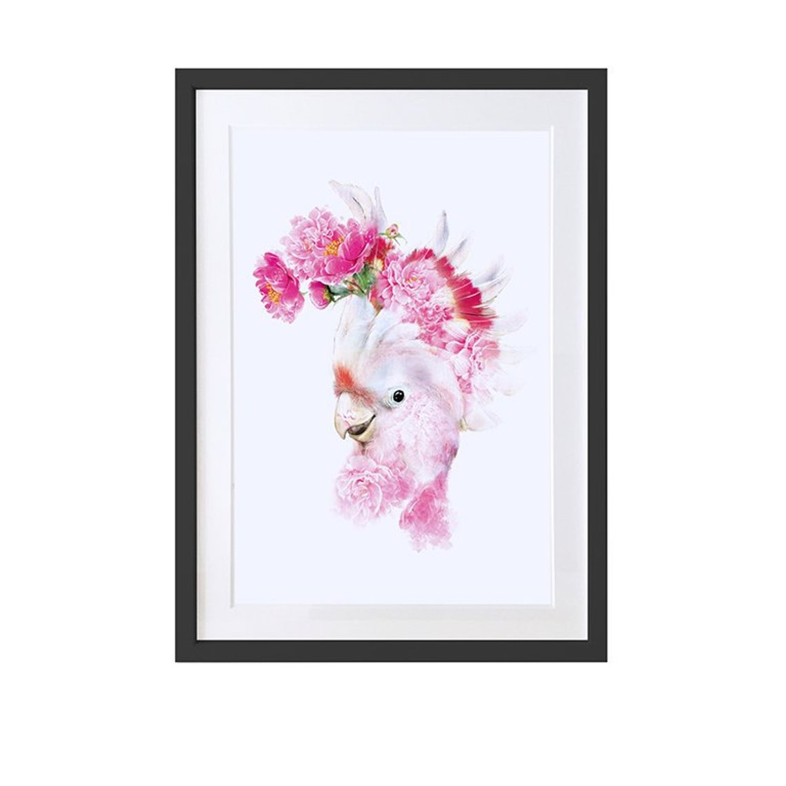 Pink Cockatoo Art Print