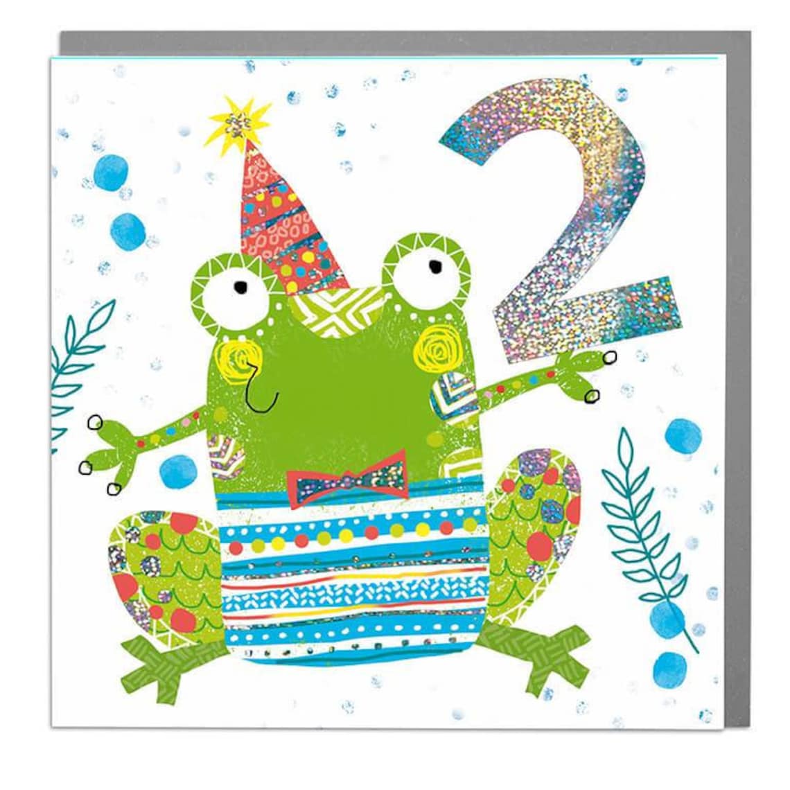 Frog Age 2 Birthday Card
