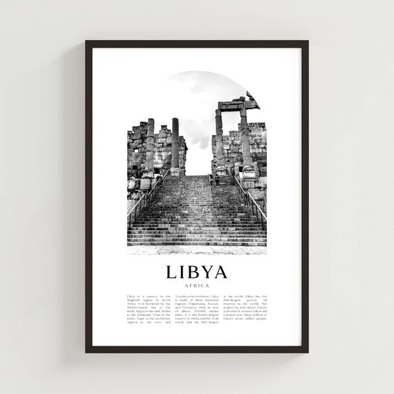 Libya Travel Poster Print Wall Art Africa City Gift Decor Af62m