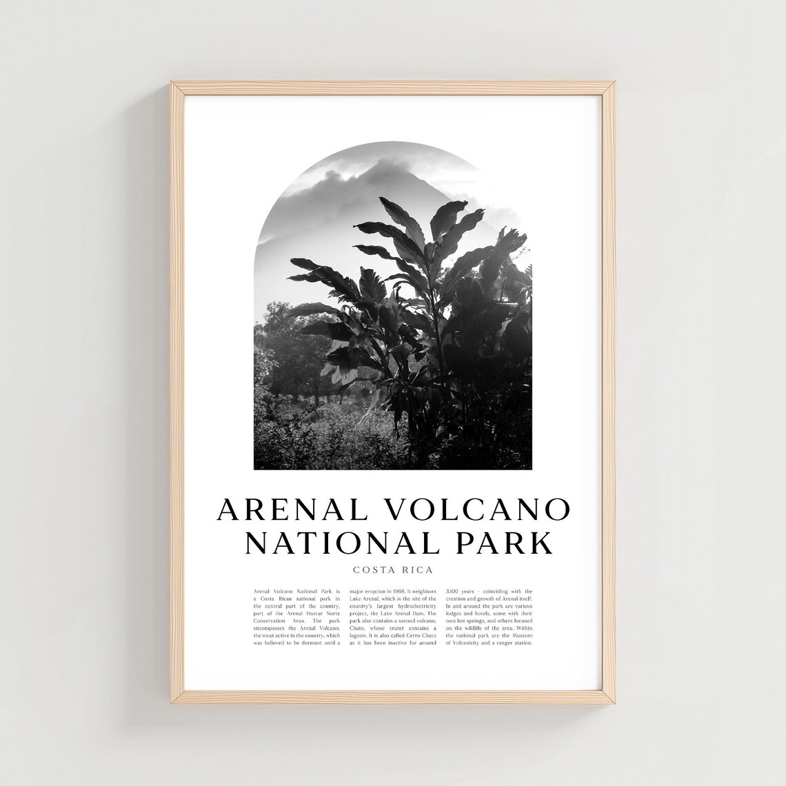 Arenal Volcano National Park Costa Rica Rainforest Photo Poster